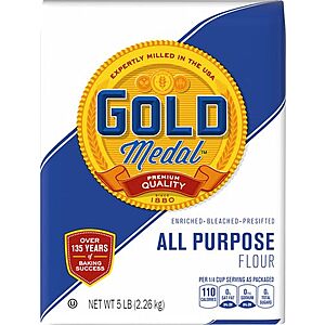 [S&S] $2.98: 5-lbs Gold Medal All Purpose Flour