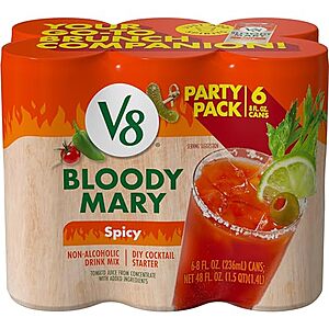 $4.09: 6-Pack 8-oz V8 Bloody Mary Spicy Cocktail Starter & More