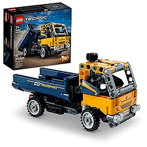 $9.09: 177-Piece LEGO Technic 2in1 Dump Truck & Excavator Digger Building Set (42147)