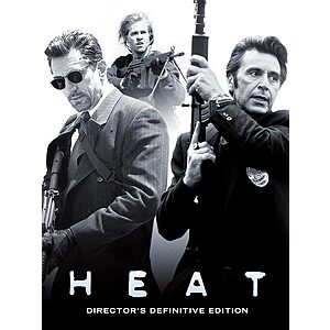 4K UHD Digital Movies: Heat, Apollo 13 & More - $4.99 each - Amazon