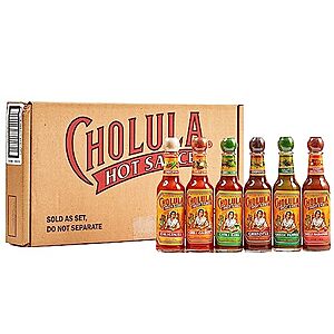 [S&S] $19.45: 6-Count 5-Oz Cholula Hot Sauce Gift Set (Variety Pack)