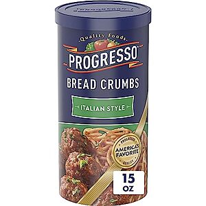 [S&S] $1.37: 15-Oz Progresso Italian Style Bread Crumbs