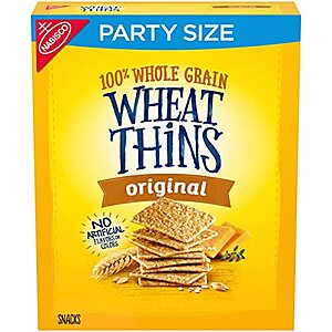 [S&S] $2.46: 20-oz Wheat Thins Original Whole Grain Wheat Crackers