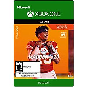 Madden NFL 20: Standard Edition [Xbox One Digital Code] - $39