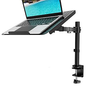 Fully Adjustable Laptop Tray Desk Mount fits up to 17”, $19 +Free Shipping w/ Prime or on $25+ at Amazon
