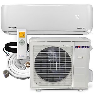 Pioneer 12,000 BTU 19.5 SEER 115V Ductless Mini-Split Air Conditioner Heat Pump System with 16 ft Installation Kit $674.62 + Free Shipping