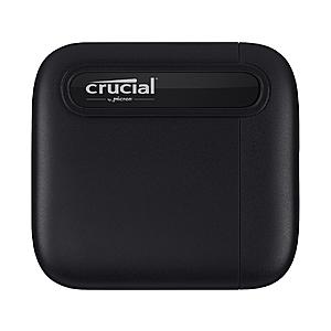 Crucial X6 500GB Portable SSD $50.99 Newegg