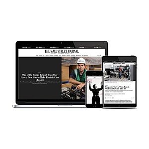 Free 1-Year Digital Subscription To Wall Street Journal For Visa Signature Cardholders