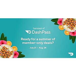 Doordash Summer of Dashpass 2022 (7/21 - 8/24)