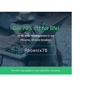 StableHost Web Hosting 70% Off Packages $12.60 Per Year for Life Phoenix Data Center