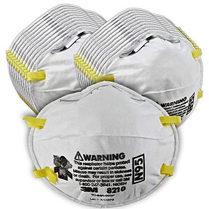 20-Count 3M N95 Personal Protective Equipment Particulate Respirator $12.40
