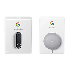 Google Nest Hello (Wired) and Mini 2 for $94.99 + free shipping