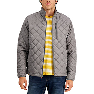 Hawke & Co. Men's Diamond Quilted Jacket (Smoked Pearl, Small or Medium) $28 + Free Shipping
