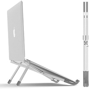 Home Office Monitor and Laptop Stand, Adjustable Portable Desk, Aluminum body. Free Shipping $11.89