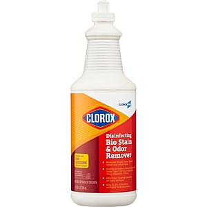 128-oz Clorox Commercial Solutions Disinfecting Bio Stain & Odor Remover $13