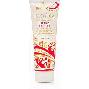 8-Oz Pacifica Island Vanilla Body Butter $7.15 w/ S&S + Free Shipping w/ Amazon Prime or  $25+