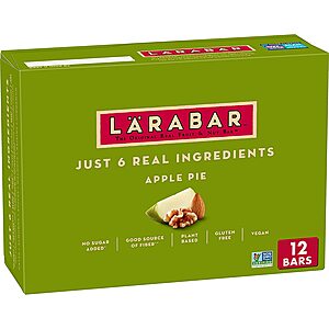 12-Count Larabar Gluten Free Vegan Fruit & Nut Bar (Various Flavors) $8.20 & More w/ S&S