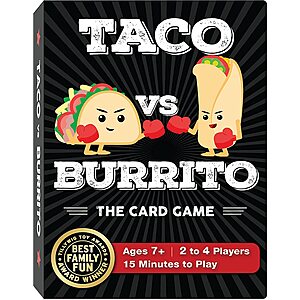 Taco vs Burrito Strategic Family Friendly Card Game $11 + Free Shipping w/ Prime or $25+