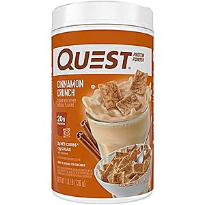 25.6-Oz Quest Nutrition Protein Powder (Cinnamon Crunch) $16.10 w/ S&S + Free Shipping w/ Prime or $25+