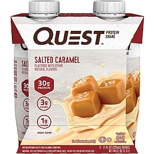 12-Ct 11-Oz Quest Nutrition Protein Shake (Salted Caramel or Vanilla) $12.55 w/ S&S + Free Shipping w/ Prime or $25+