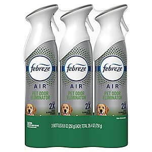 3-Pack 8.8-Oz Febreze Air Freshener Spray (Pet Odor Eliminator) $5.60 w/ S&S + Free S&H w/ Prime or $25+