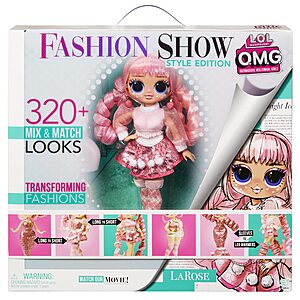 L.O.L. Surprise! OMG Fashion Show Style Edition Larose 10" Fashion Doll w/ 320+ Outfits $15 + Free Shipping w/ Prime or on $25+