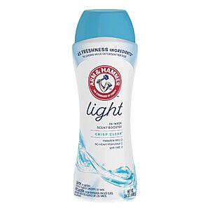24-Oz Arm & Hammer Light In-Wash Scent Booster (Crisp Clean) $4.10 w/ S&S + Free Shipping w/ Prime or on $35+