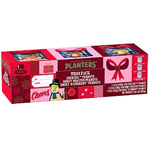 Planters Holiday Edition Peanut Trio Pack (Variety Pack) $7.35