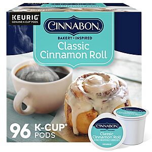 96-Count Coffee Keurig K-Cup Pods (Cinnabon, Krispy Kreme, Cafe Bustelo & More) $27 + Free Shipping