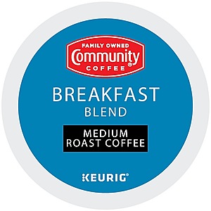 96-Count Community Coffee K-Cup Pods (Breakfast Blend, Signature Blend, Coffee w/ Chicory) $27 or less + Free Shipping