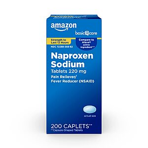 200-Count Amazon Basic Care Naproxen Sodium Tablets $5.49 + Free Shipping w/ Prime or on $35+