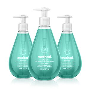 3-Pack 12-Oz Method Gel Hand Soap (Waterfall, Biodegradable Formula) $8.15 w/ S&S + Free S&H w/ Prime or $35+