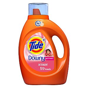 84-Oz Tide with Downy Laundry Detergent High Efficiency Liquid Soap (April Fresh Scent) + $1.50 Promo Credit $8.25 w/ S&S + Free S&H w/ Prime or $35+