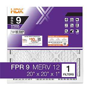 HDX FPR 7/9/10 1” Air Filter All Sizes: Buy 2 Get 2 FREE + Free Shipping
