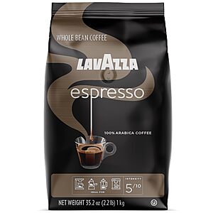 2.2-Lbs Lavazza Espresso Italiano Whole Bean Coffee Blend (Medium Roast): 2 Bags for $19 w/ S&S + Free S&H w/ Prime or $35+