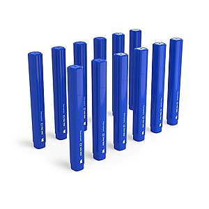12-Pack TRU RED Blue Tank Permanent Markers (Chisel Tip) $1.20 + Free Shipping