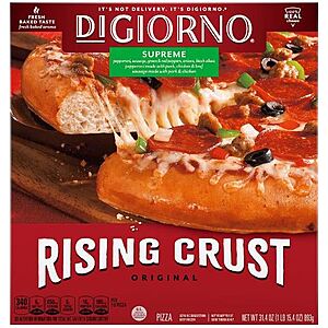 DiGiorno Rising Crust Frozen Pizza (Pepperoni or Supreme) 2 for $8.80 at Walgreens + Free Store Pickup ($10 Minimum Order)