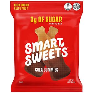 1.8-Oz SmartSweets Cola Gummies & More $0.70 at Walgreens w/ Free Store Pickup on $10+ (YMMV)