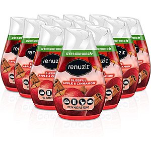 12-Count Renuzit Gel Air Freshener (Blissful Apple & Cinnamon or After the Rain) $7.95 each w/ Subscribe & Save