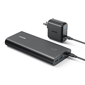 Anker PowerCore+ 26800 PD with 27W PD Portable Charger Bundle for Nintendo Switch & USB Type-C Laptops (e.g. 2016 MacBook) Power Delivery Support $67.99