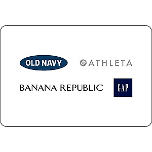 Paypal, $50 Gap Options Gift Card for $40 (redeemable at Gap, Old Navy, Banana Republic and, Athleta)