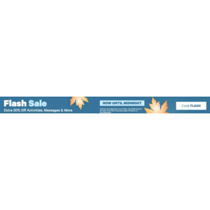 Groupon FLASH sale - Extra 30% off with code FLASH until midnight, Local Activities, Massages & more