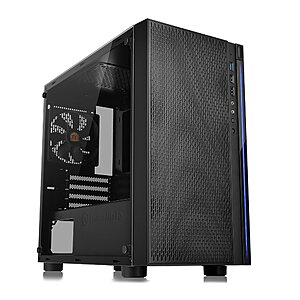 Thermaltake Versa H18 Tempered Glass Black Micro ATX Gaming Computer Case $50 + Free Shipping