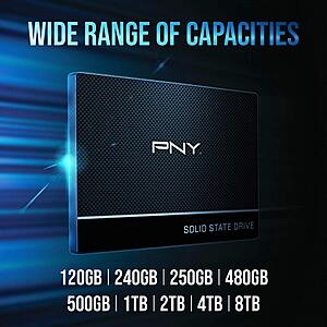 PNY CS900 2TB 3D NAND 2.5" SATA III Internal Solid State Drive SSD $61.99 shipped @ Amazon