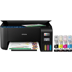 Epson - EcoTank ET-2400 Wireless Color All-in-One Cartridge-Free Supertank Printer with Scan and Copy - Black - 179.99 (249.99)