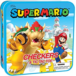 Super Mario vs Bowser Checkers & Tic Tac Toe Collector's Game Set $8.95
