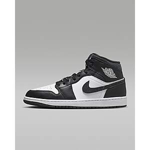 Nike Men's Air Jordan 1 Mid SE Shoes (Off Noir/White/Black) $70.38 + Free Shipping