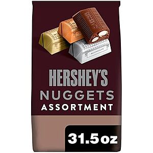 31.5-Oz Hershey's Nuggets Assorted Chocolates Party Pack $9.06 w/ S&S + Free Shipping w/ Prime or on orders over $35
