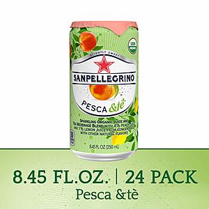 24 pack Sanpellegrino Pesca &Te Sparkling Organic Juice & Tea Beverage Blend 8.45 Fl. Oz.: As low as $7.78 w/S&S