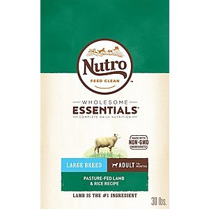 Nutro Wholesome Essentials Dog & Cat Food: 30lb Lamb & Rice Dog Food  $31.70 w/ S&S + Free S&H